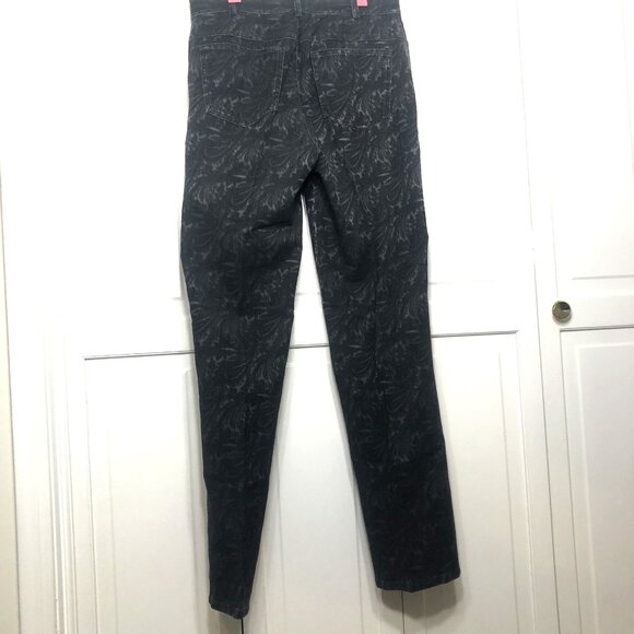 Vintage Ellen Tracy Company Jeans Women's 10 Straight Pockets Dark Grey Paisley - Picture 9 of 9